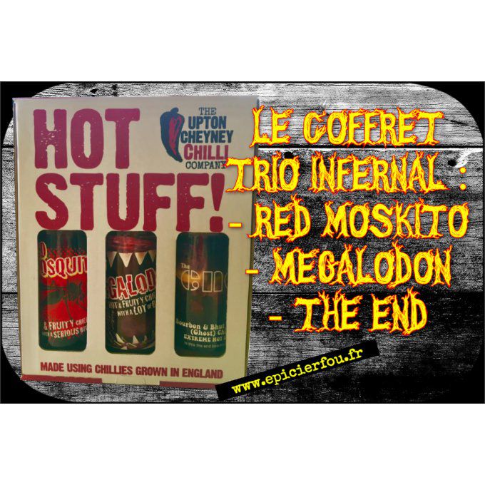 Pack TRIO INFERNAL sauces piquantes fortes 