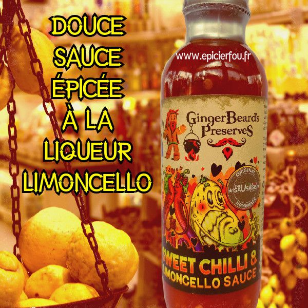 Sauce pimentée douce à la liqueur Limoncello Citron 