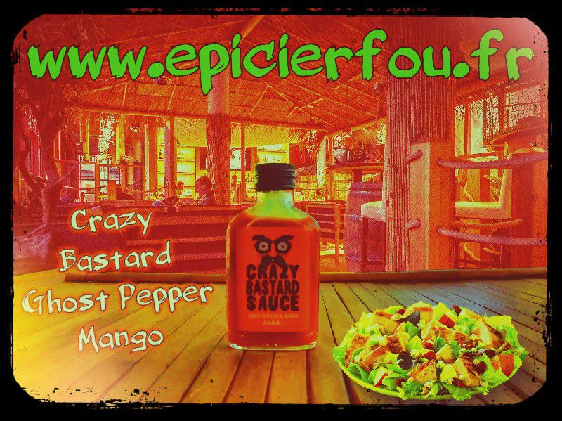 Sauce Piquante Crazy Bastard  Ghost Pepper Mango