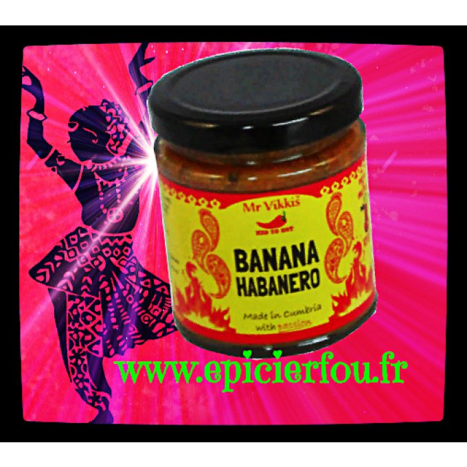 pâte de piment Habanero et bananes fraîches