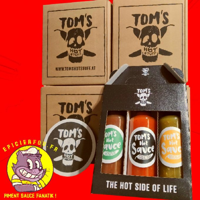 TOM'S coffret 3 sauces piquantes