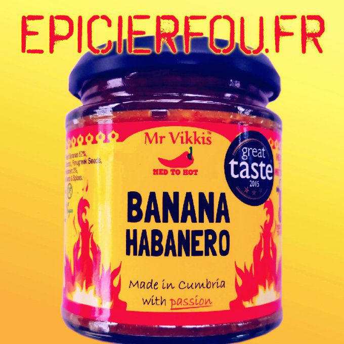 pâte de piment Habanero et bananes fraîches