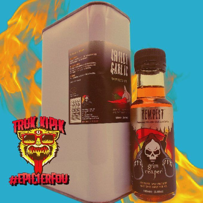 TEMPEST Huile Ail Piment Format 1L 