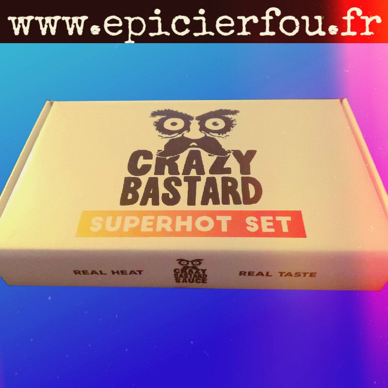 Coffret de 3 sauces pimentées Crazy bastard sauce