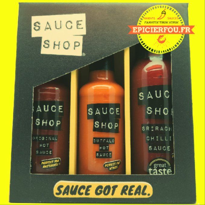 SAUCE SHOP coffret trio sauce piquante