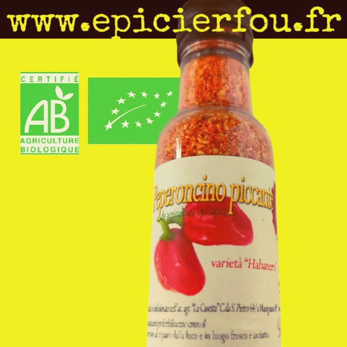 Flocons Piment séché Habanero BIO