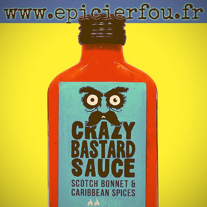 Crazy Bastard Sauce piment ScotchBonnet & épices caraïbes