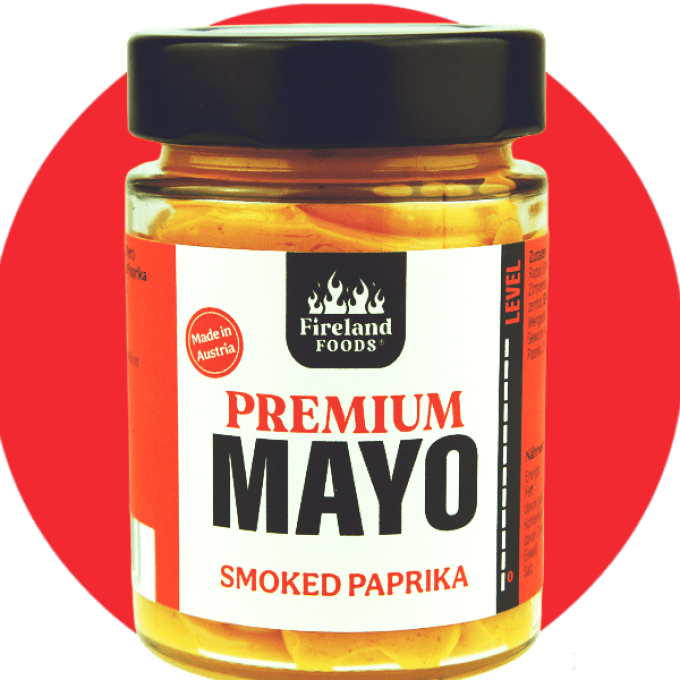 Mayonnaise au paprika fumé Fireland Foods – sauce crémeuse et gourmande avec pommes de terre, paprik