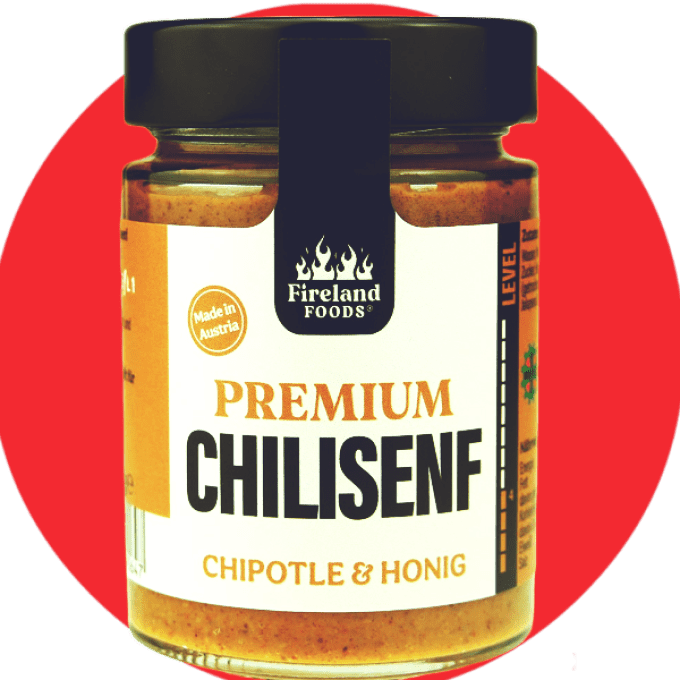 Pot de moutarde au piment fumé Chipotle et miel naturel – vendu sur epicierfou.fr