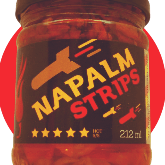 NAPALM STRIPS lanières de piments forts