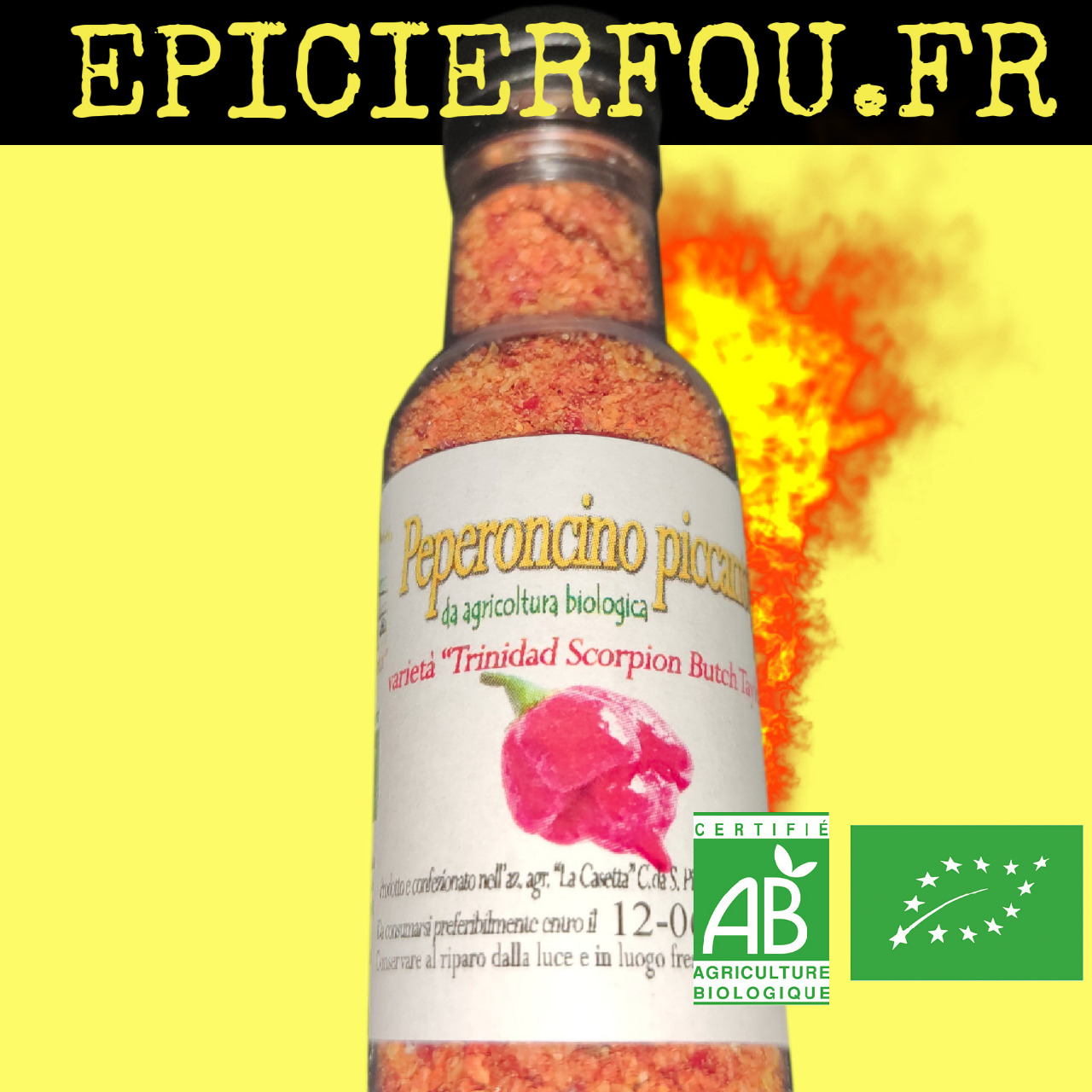 Flocons piment Bio extrême Butch t Scorpion