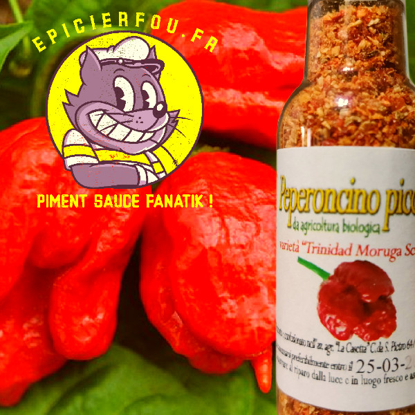 Flocons piment séché Trinidad Moruga Scorpion BIO 