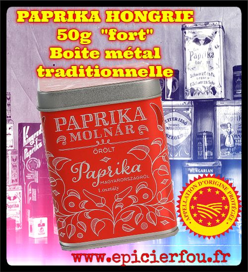 Paprika FORT Hongrie poudre 50g