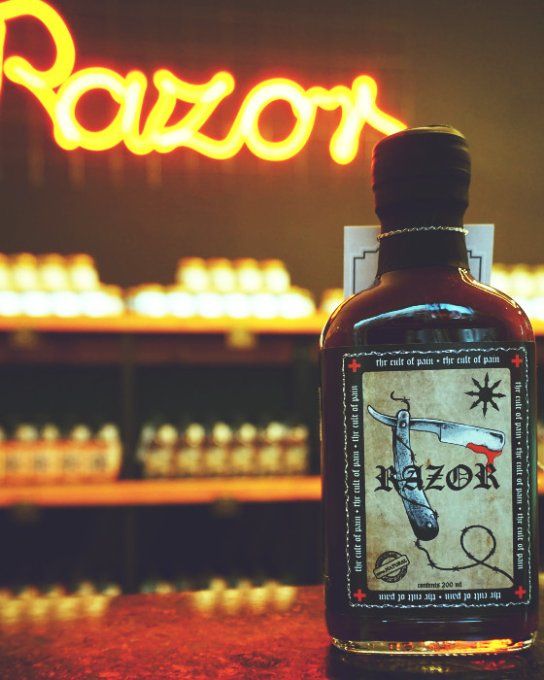 Image de la sauce pimentée Razor Cult of Pain au habanero et capsaïcine