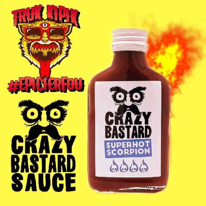 crazy bastard sauce piment 7 pot tropical - epicierfou