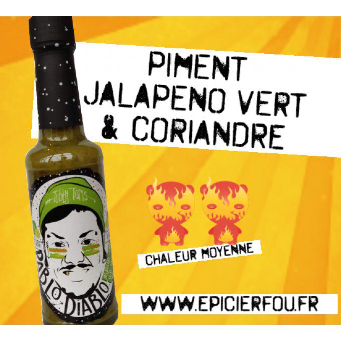 Sauce piment Jalapeno vert PABLO DIABLO