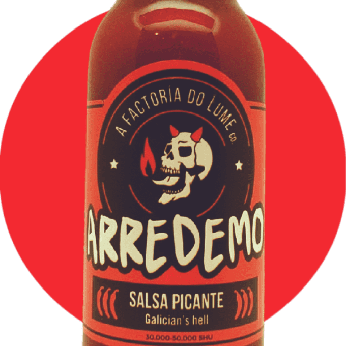 Image sauce ArreDemo – piments Jalapeno & Fantasma, chaleur maîtrisée et goût intense