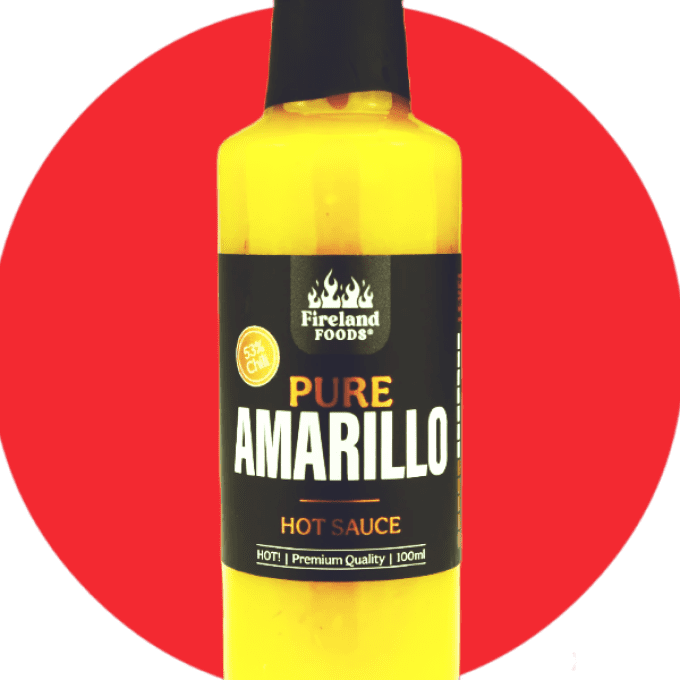 Sauce piquante artisanale Ají Amarillo – piment jaune du Pérou, 53% de chili frais, idéale avec vian