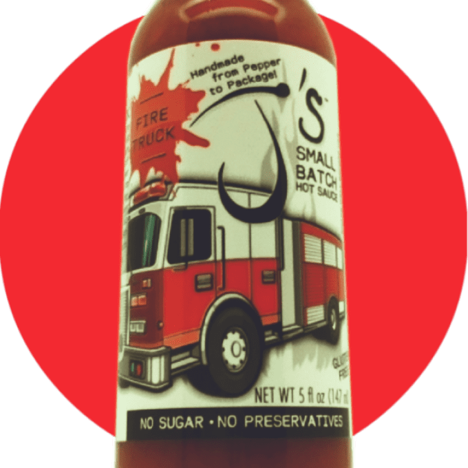 J'S FIRE TRUCK sauce forte piment Habanero