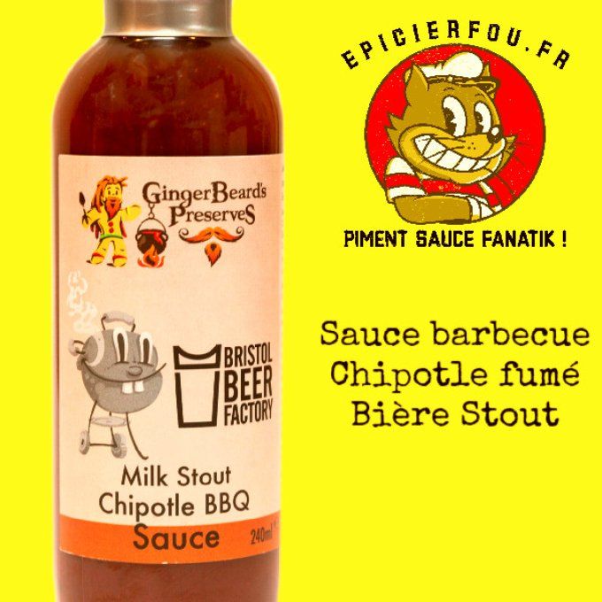 sauce barbecue piment chipotle fumé & à la bière stout