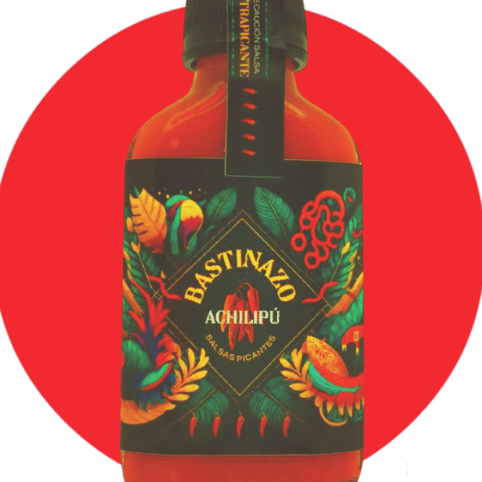 Image sauce BASTINAZO – mélange explosif de piments extrêmes et potiron bio – EPICIERFOU.FR