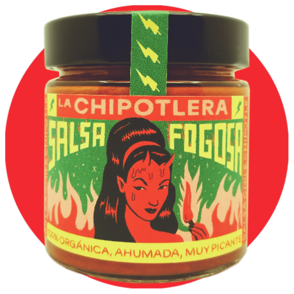 LA CHIPOTLERA Salsa BIO Fogosa forte chipotle & Agua Oaxaca
