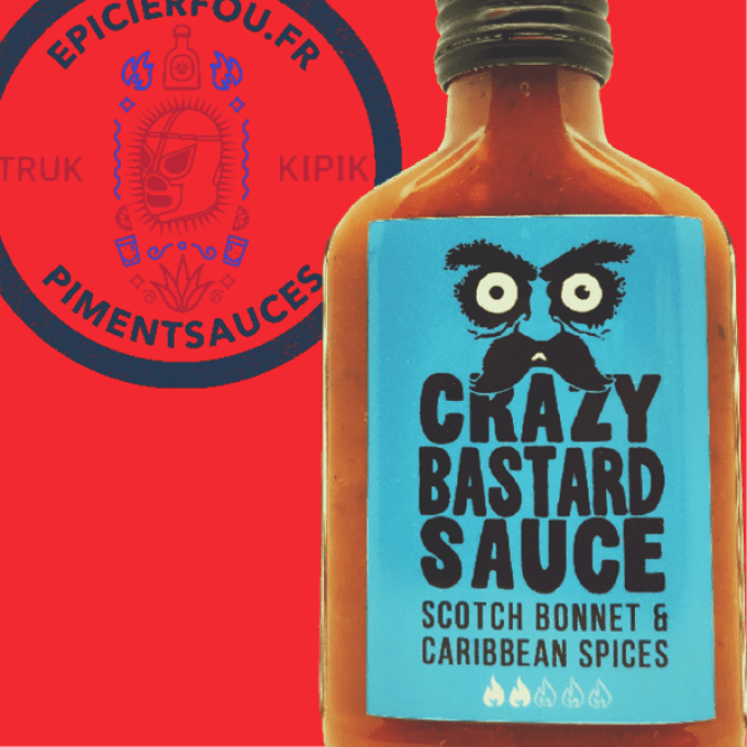 Crazy Bastard Sauce piment ScotchBonnet & épices caraïbes