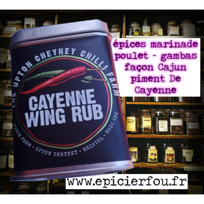 Epices marinade BBQ Cayenne Wing Rub