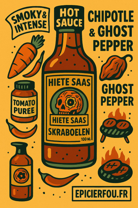 Sauce BBQ épicée aux piments Chipotle et Ghost Pepper –  EpicierFou