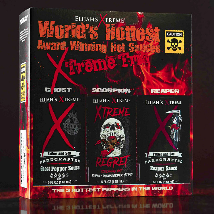 coffret xtreme trio hot sauces